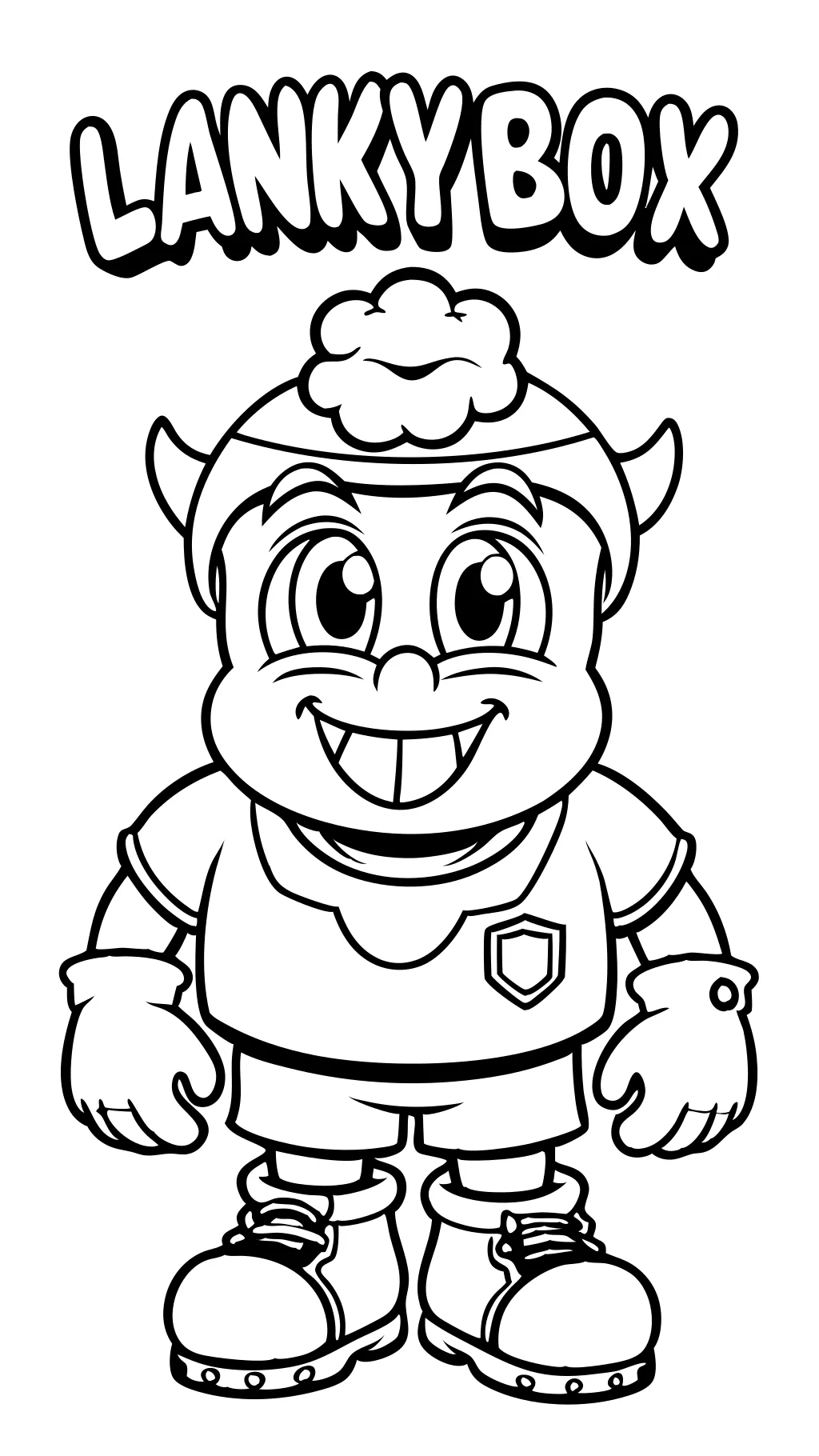 lankybox coloring page